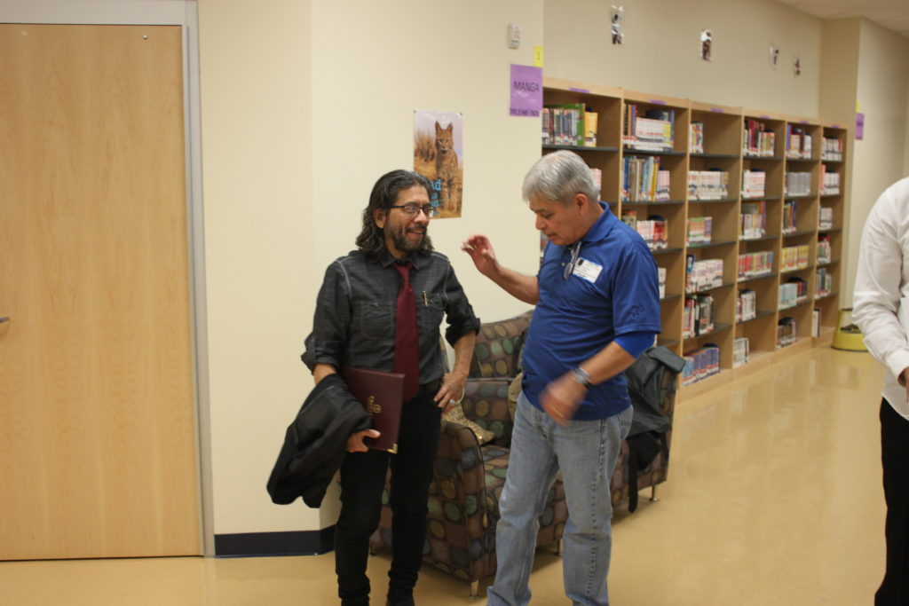 (Left) Mr. Flores, (Right) Board Director Juan Elias