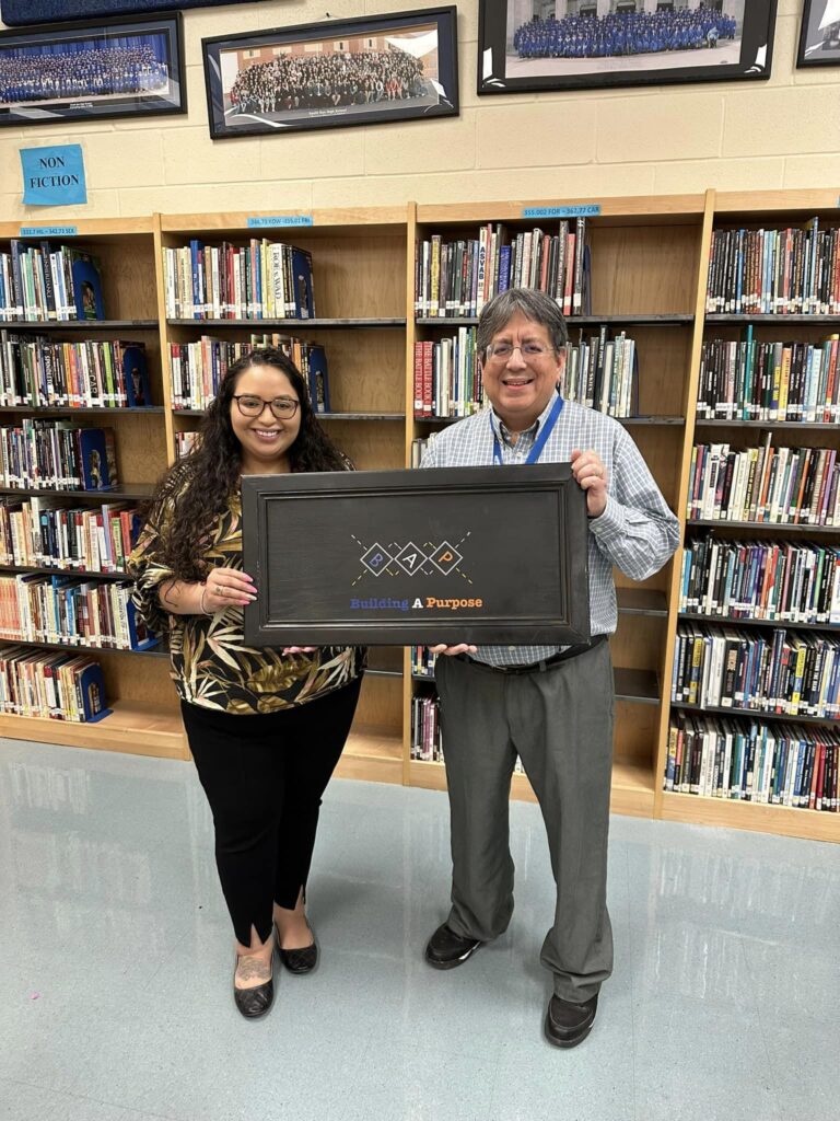 Ms. Joyce & Mr. Liserio, both of whom share a passion for learning & books! Beyond grateful for their library of wisdom & knowledge they provide for our students either through their words and actions or literal understanding of where to obtain information!